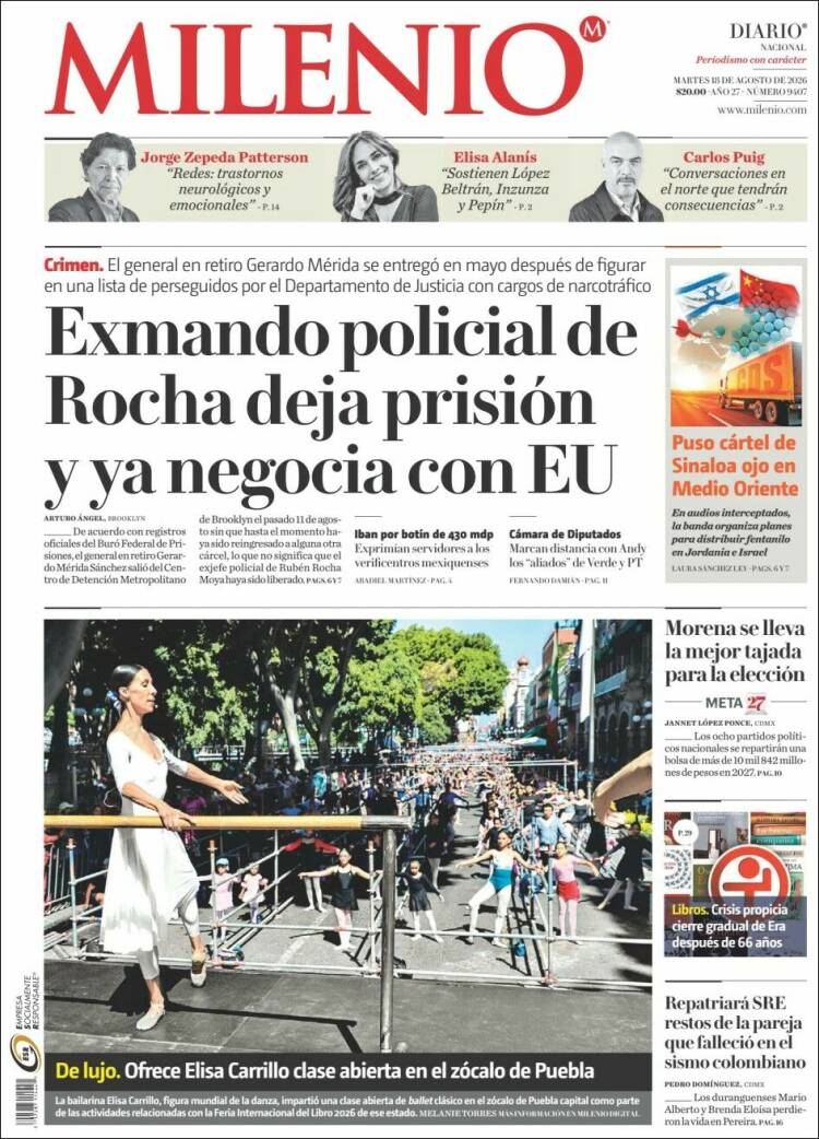 Portada de Milenio (México)