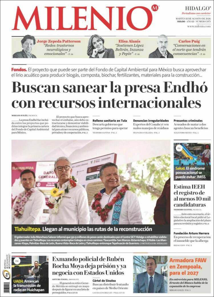 Portada de Milenio de Hidalgo (México)