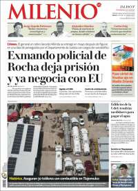 Portada de Milenio - Jalisco (México)