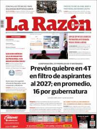 Portada de La Razón (México)