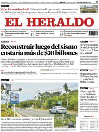 Portada de El Heraldo (Colombia)