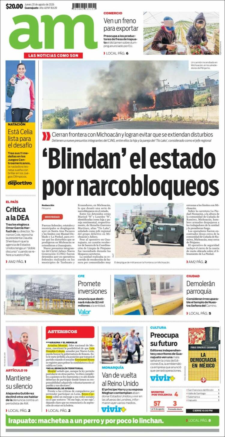 Portada de Al Día A.M. (México)