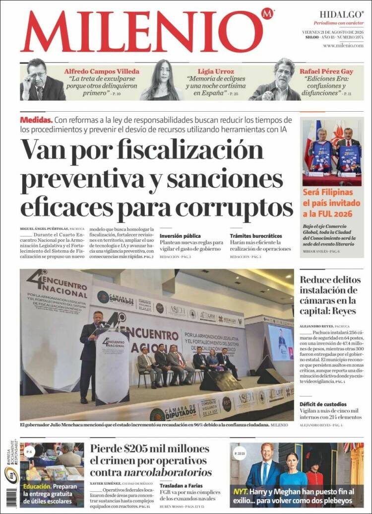 Portada de Milenio de Hidalgo (México)