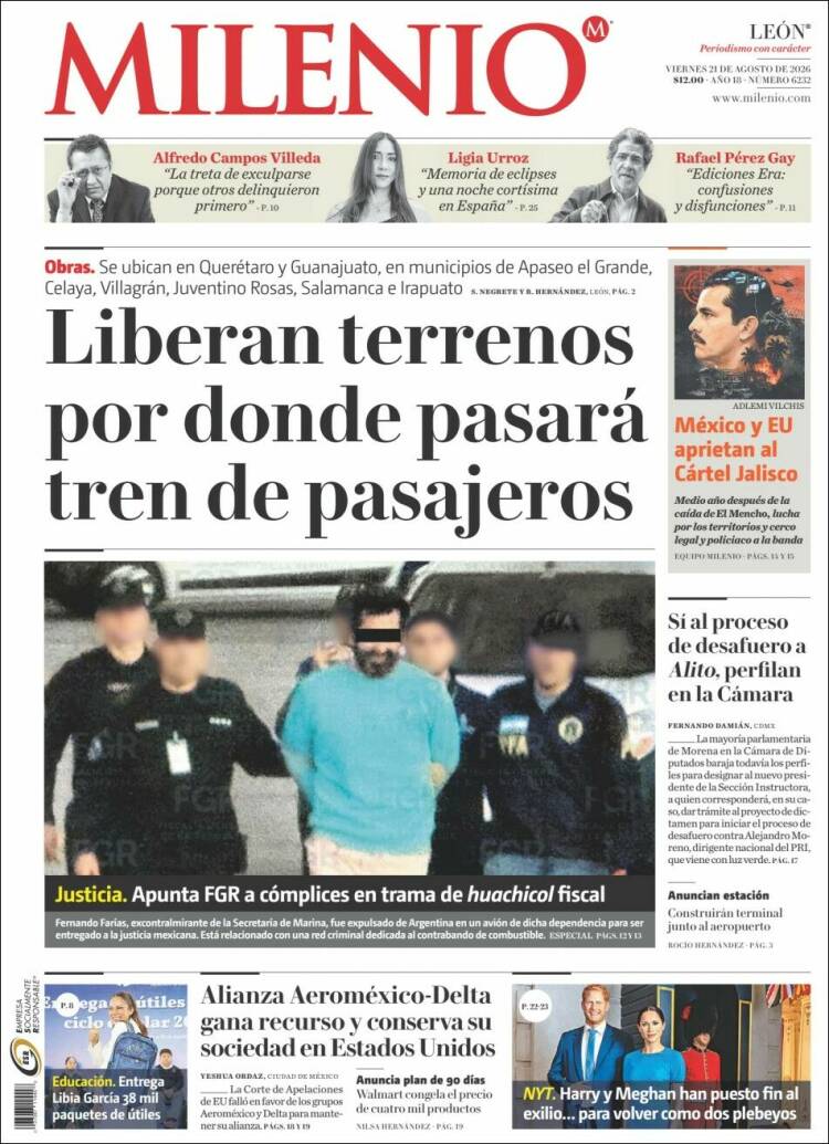 Portada de Milenio de León (México)
