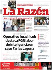 Portada de La Razón (Mexique)
