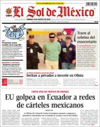 Portada de El Sol de México (Mexique)