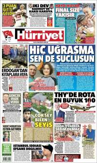 Portada de Hürriyet (Turkey)
