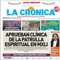 Portada de La Crónica de Baja California (Mexique)