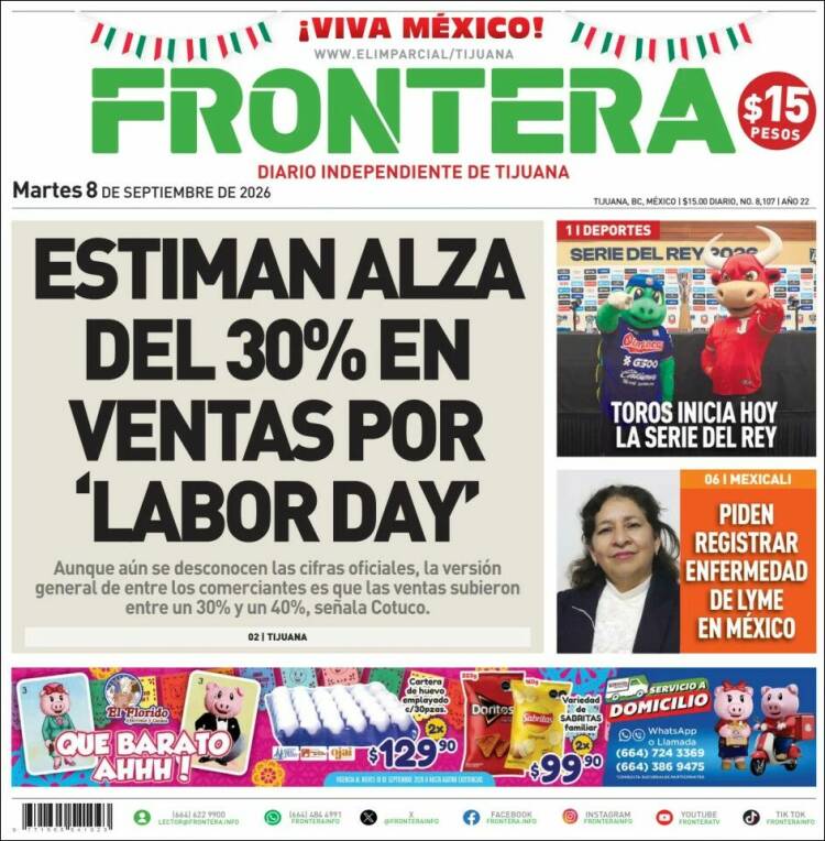 Portada de Frontera (Mexique)