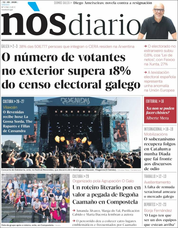 Portada de Nòs Diario (Spain)