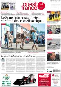 Portada de Ouest France (France)