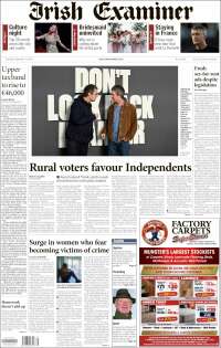 Portada de Irish Examiner (Ireland)