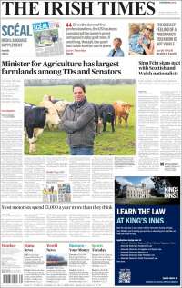 Portada de Irish Times (Ireland)