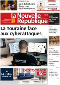 Portada de La Nouvelle Republique (France)