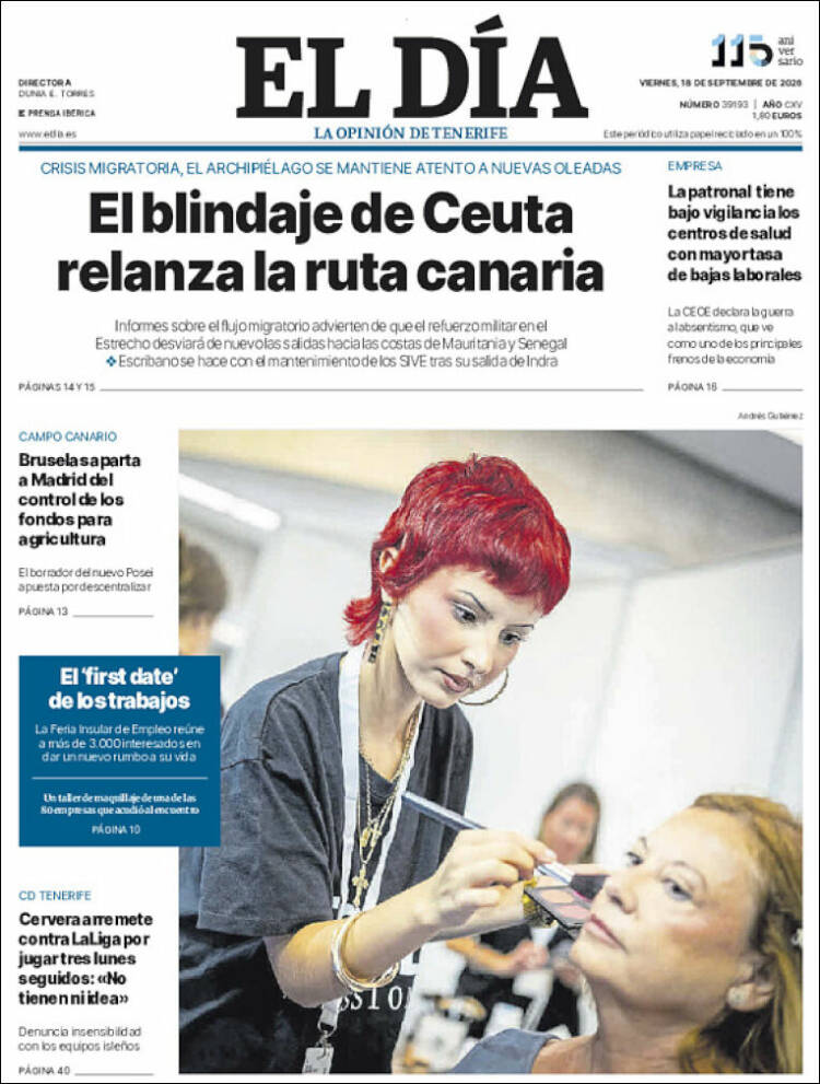 Portada de El Día (Spain)