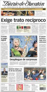 Portada de Diario de Yucatán (Mexico)