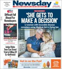 Portada de Newsday (USA)