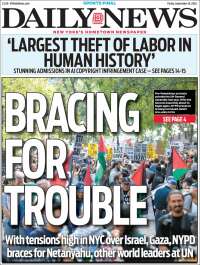 Portada de Daily News - New York (USA)