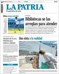 Portada de La Patria (Colombia)