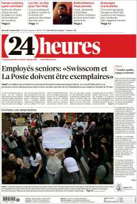 Portada de 24 Heures (Switzerland)