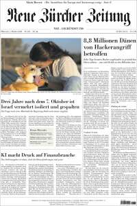 Portada de Neue Zürcher Zeitung (Switzerland)