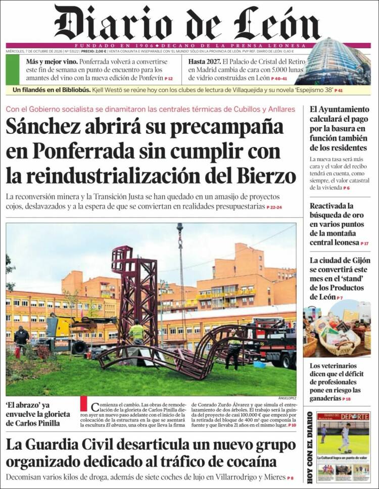 Portada de Diario de León (Spain)