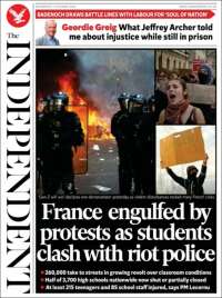Portada de The Independent (United Kingdom)
