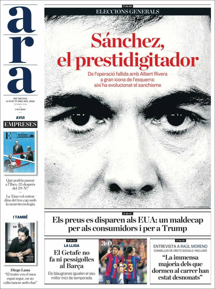 Portada de Ara (España)