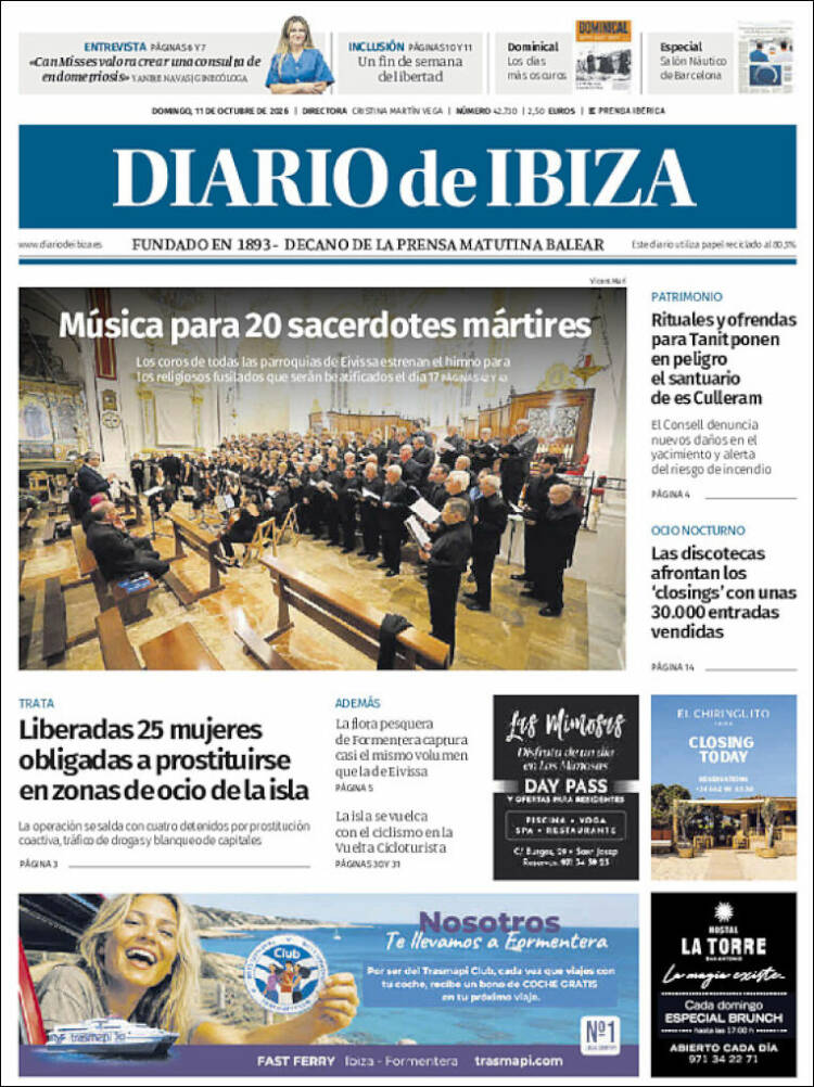 Portada de Diario de Ibiza (España)
