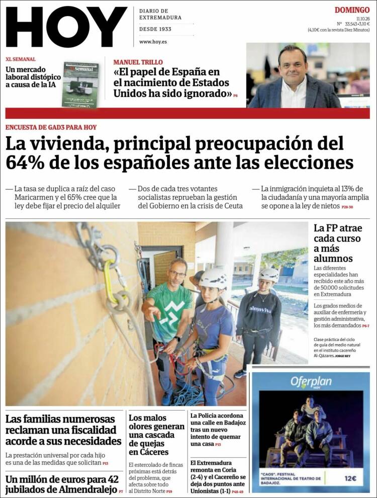 Portada de Hoy - Badajoz (España)
