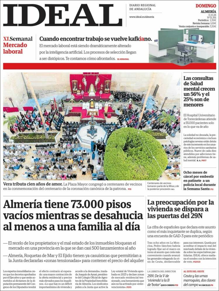 Portada de Ideal Almeria (España)