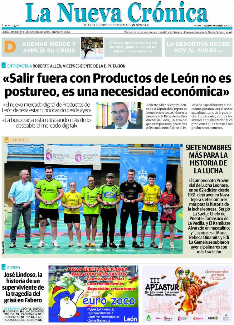 Portada de La Nueva Crónica (España)