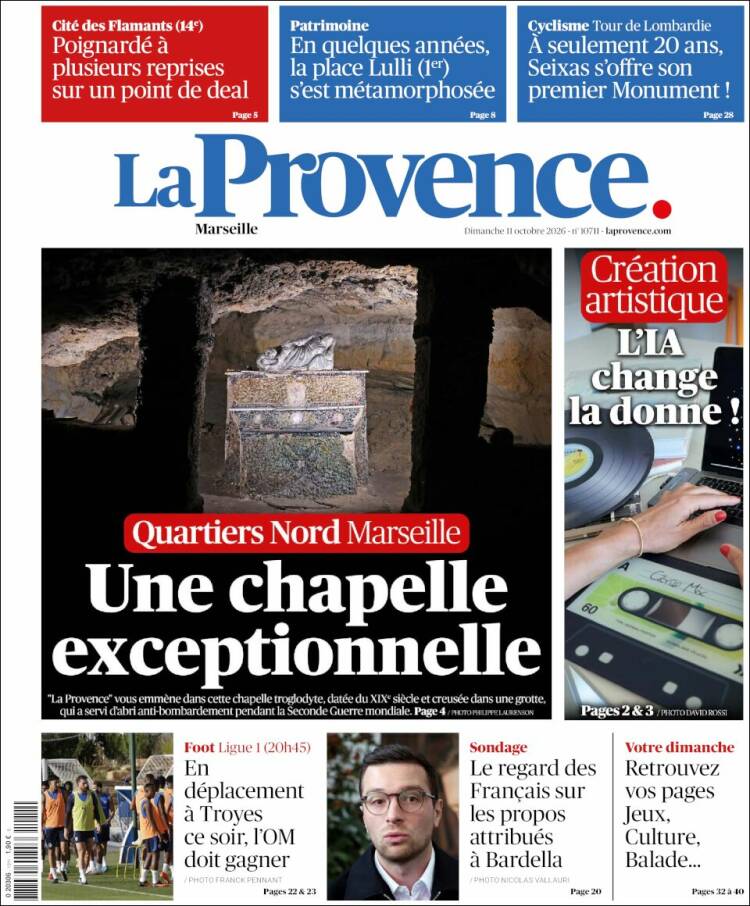 Portada de La Provence (Francia)