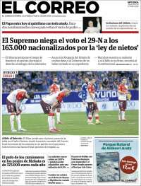 Portada de El Correo - Guipuzcoa (Spain)