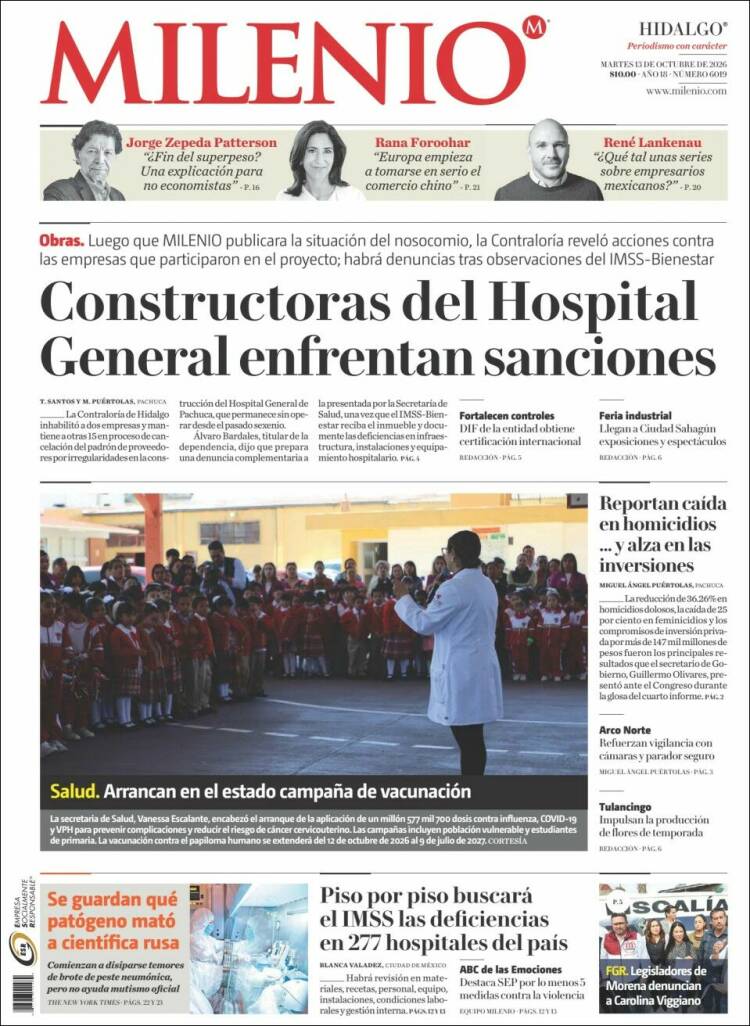 Portada de Milenio de Hidalgo (México)