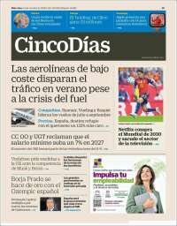 Portada de Cinco Días (Spain)