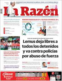 Portada de La Razón (México)
