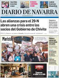 Portada de Diario de Navarra (España)