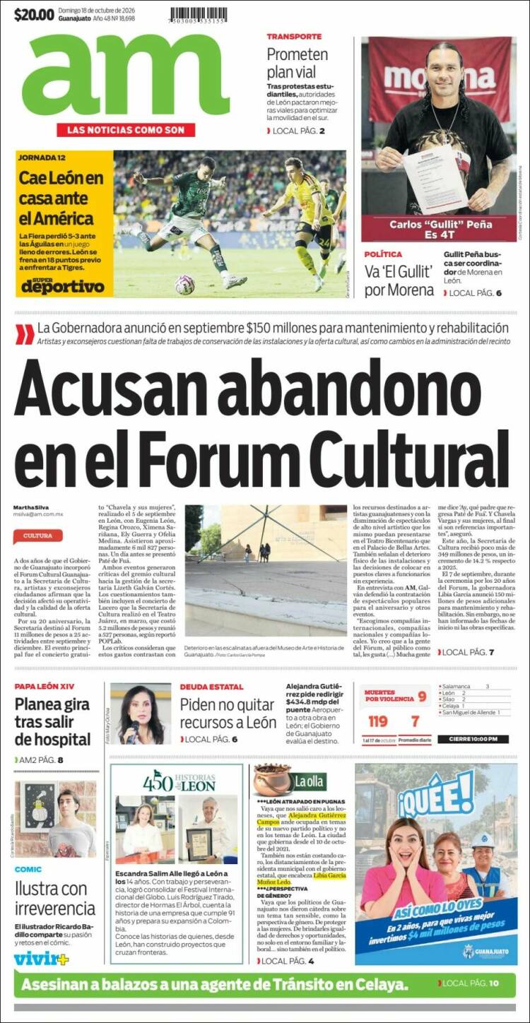 Portada de Al Día A.M. (México)