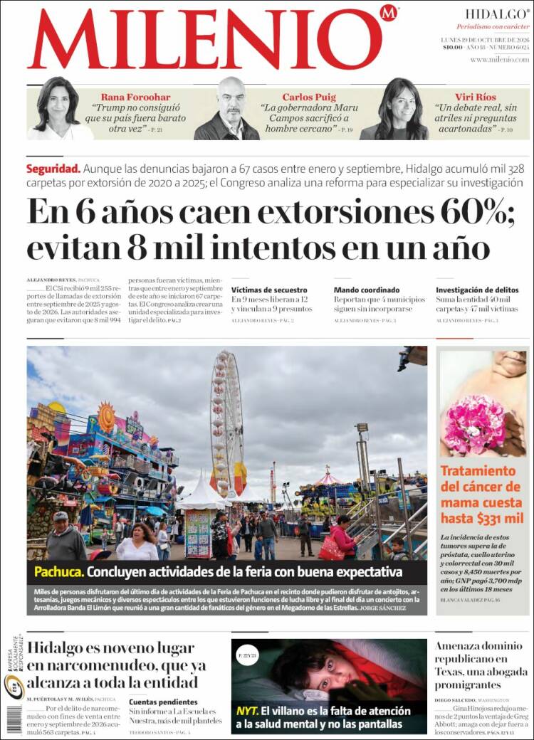 Portada de Milenio de Hidalgo (México)