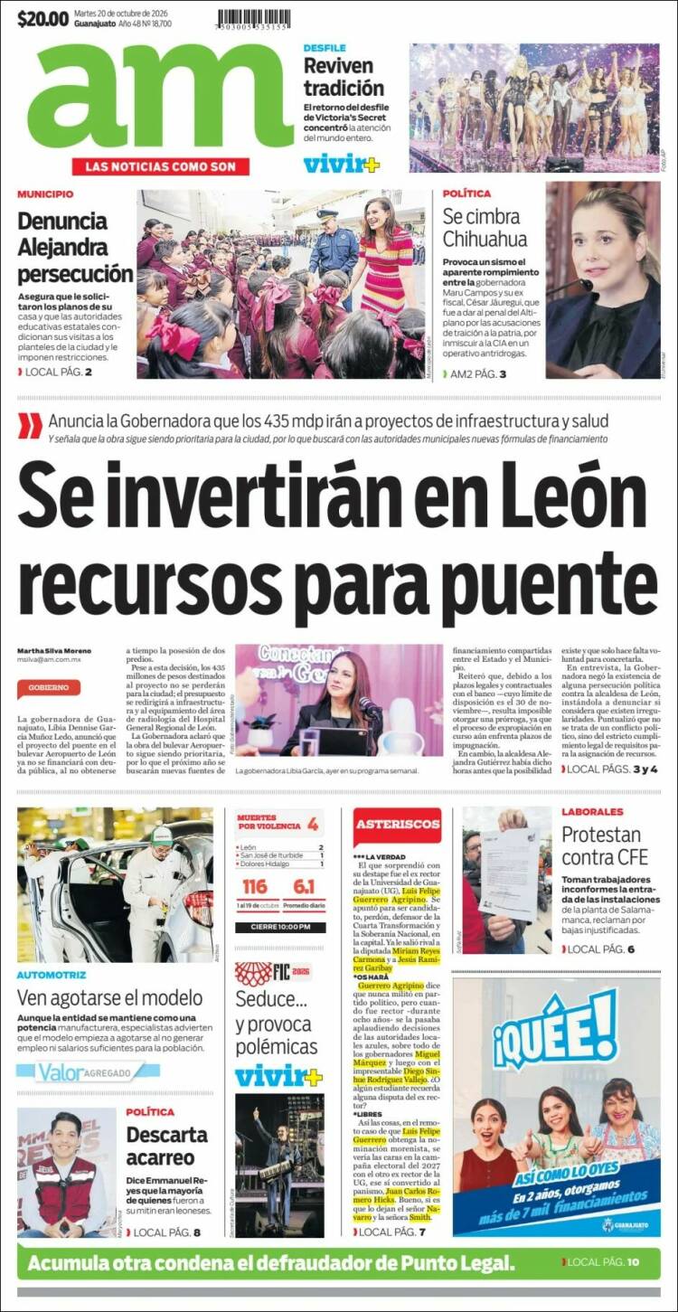 Portada de Al Día A.M. (México)