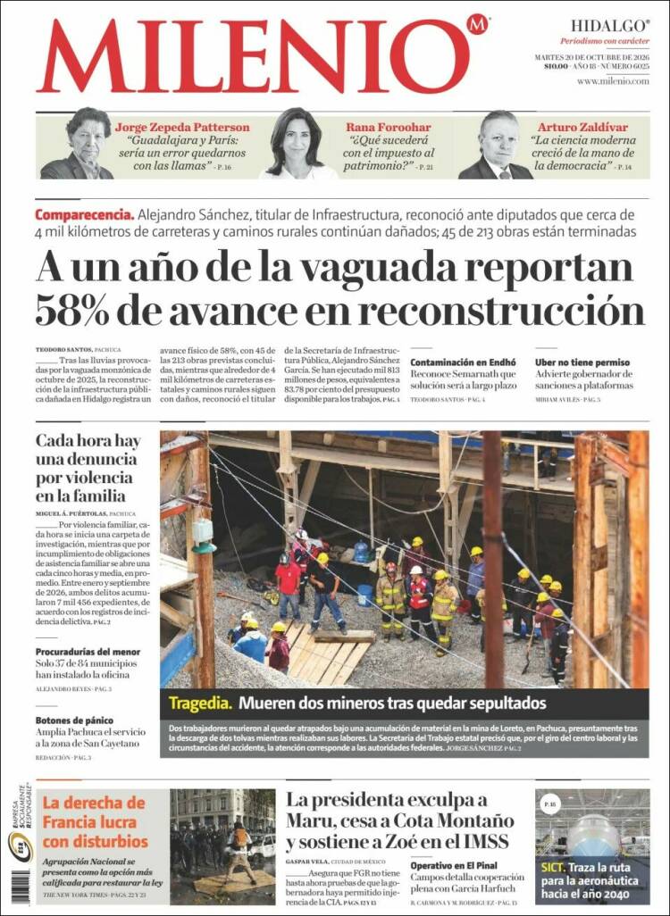 Portada de Milenio de Hidalgo (México)