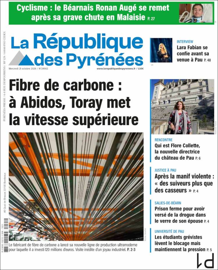 Portada de La République des Pyrénées (France)