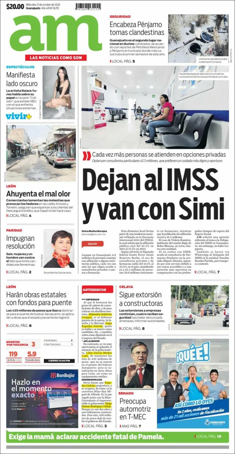 Portada de Al Día A.M. (México)