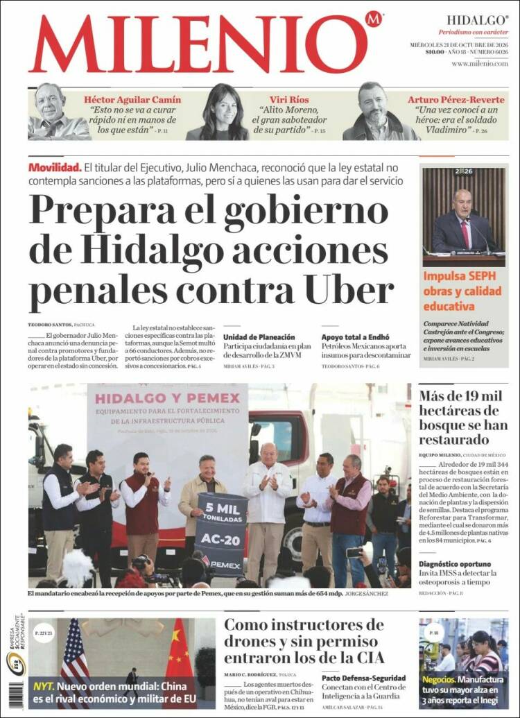 Portada de Milenio de Hidalgo (Mexico)