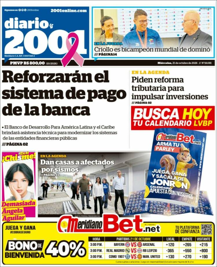 Portada de 2001 - Dosmiluno (Venezuela)