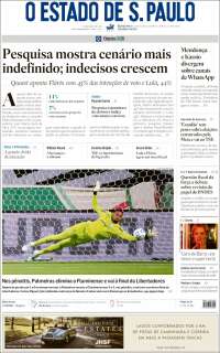 Portada de O Estado de São Paulo (Brasil)