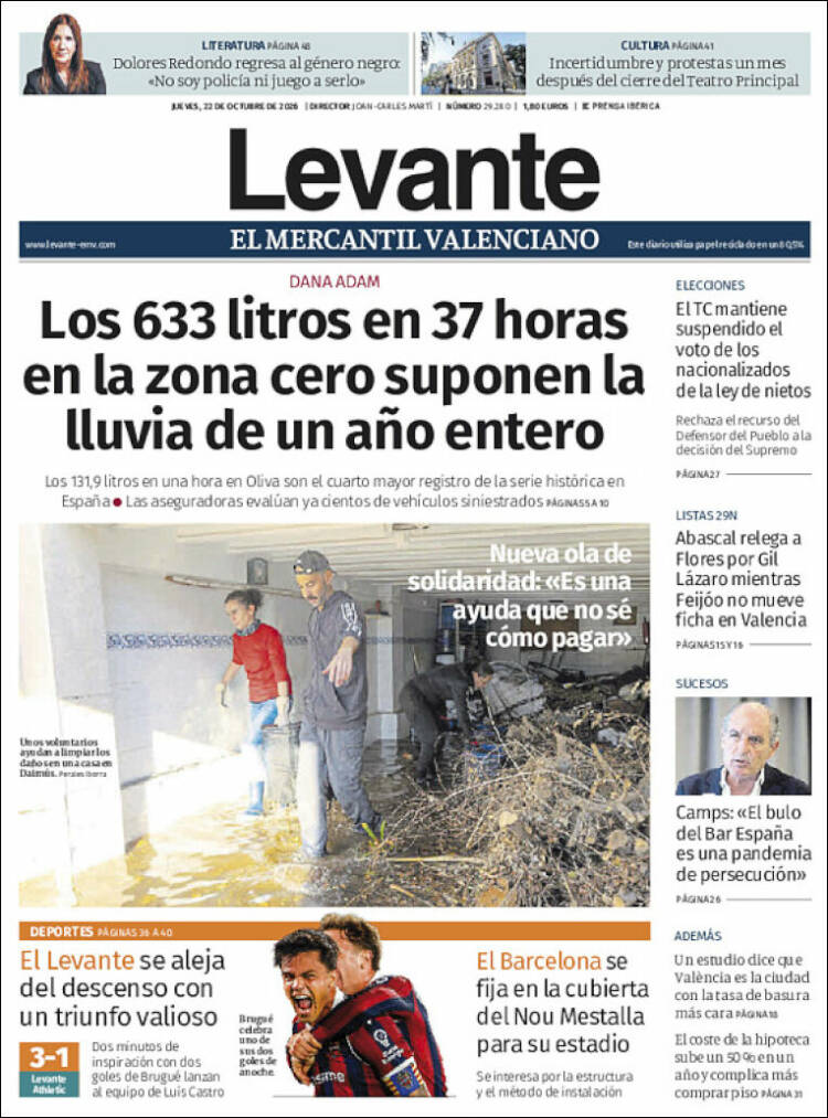 Portada de Levante (Spain)