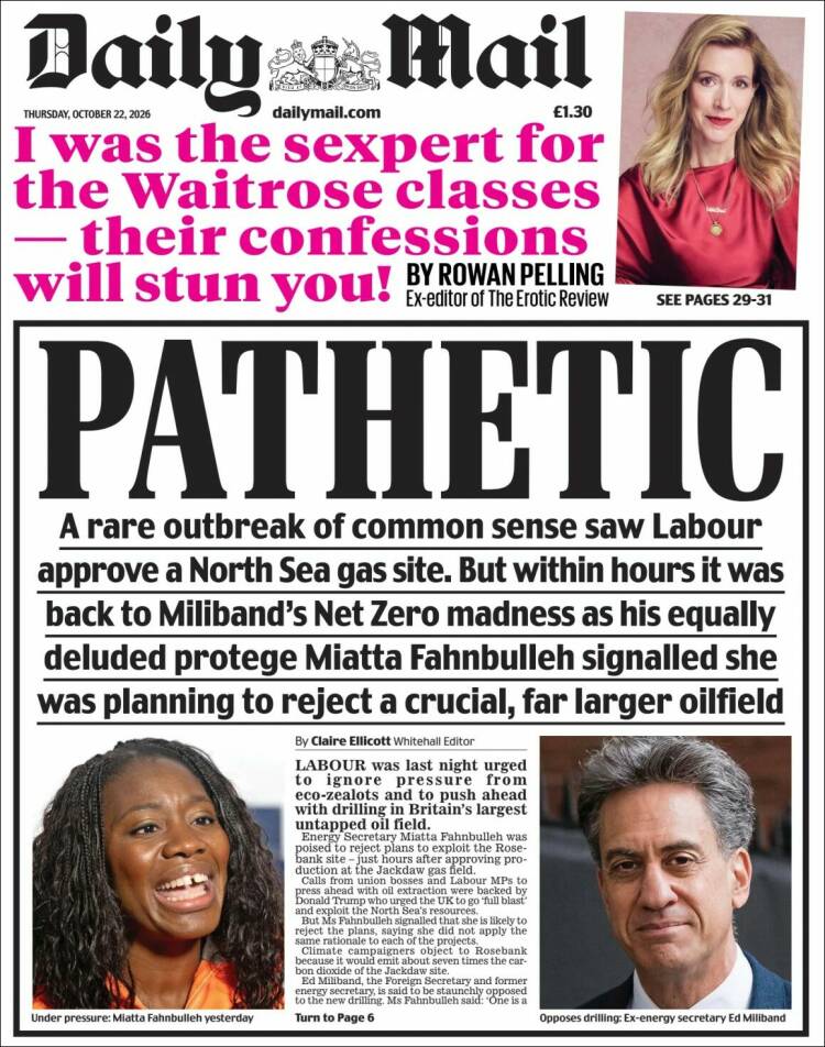 Portada de Daily Mail (United Kingdom)