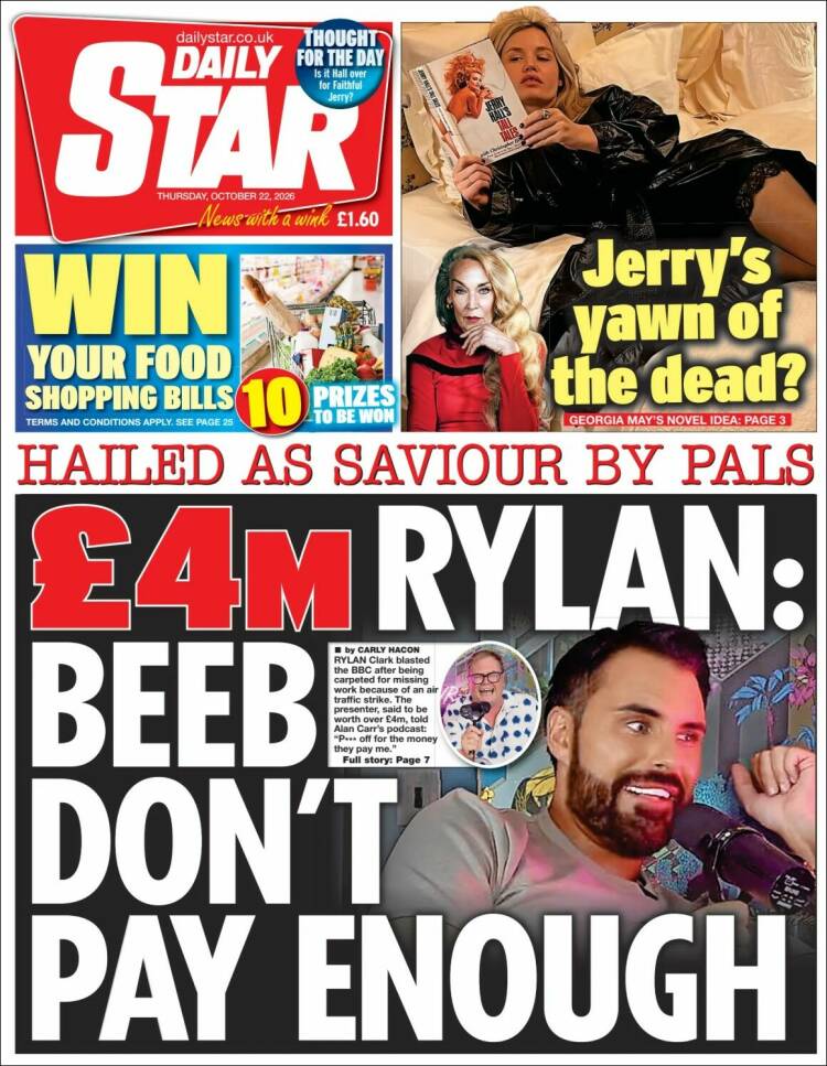 Portada de Daily Star (United Kingdom)